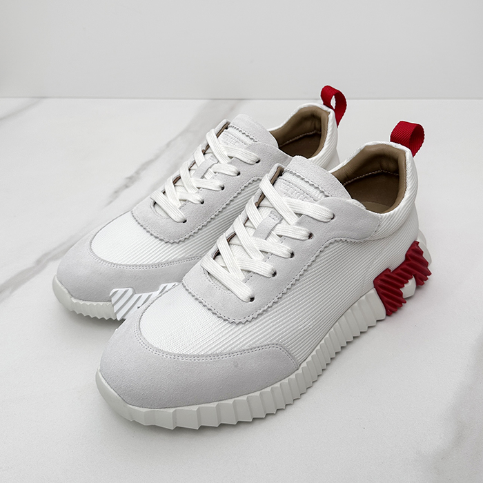   - エルメスメンズ ランニングシューズ , HERS0340, ホワイト