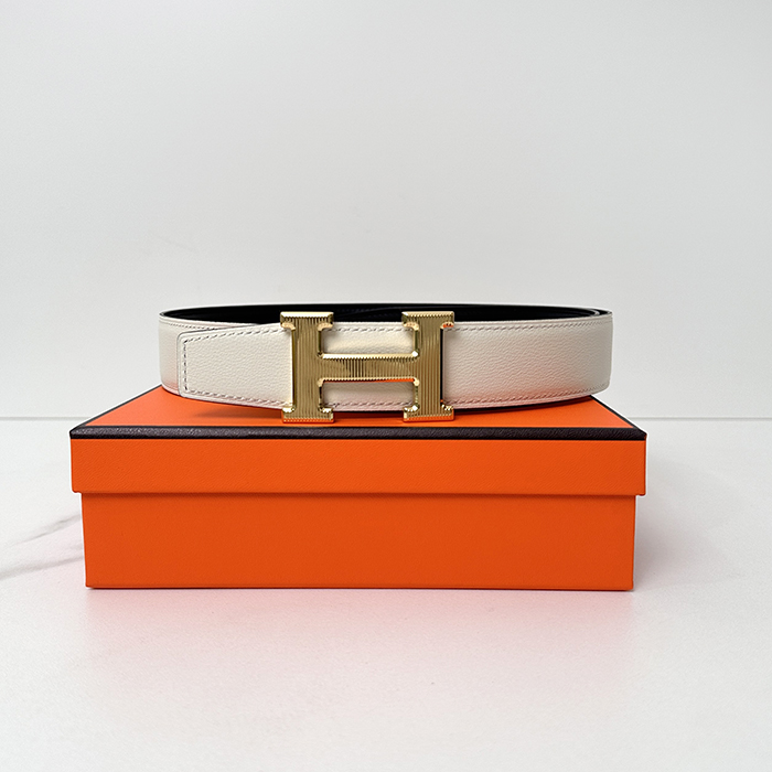 エルメス メンズ H Striee バックル リバーシブル ベルト -  H Striee Buckle  - bel403x