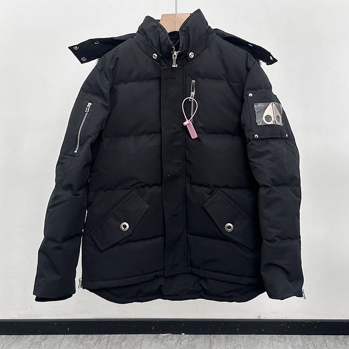 ムースナックルズ メンズ ダックダウン ブラック パディング - Moose Knuckle Padding - moo0116x