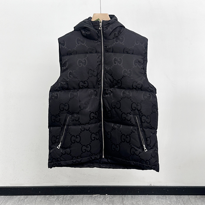  グッチ ジャンボ GG キャンバス ダウン ベスト - dd489x
