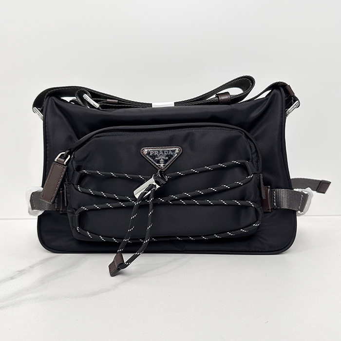 プラダ メンズ 록 リナイロン レザー ショルダーバッグ 2VH192 - Speedlock Re-Nylon  - prb12128x