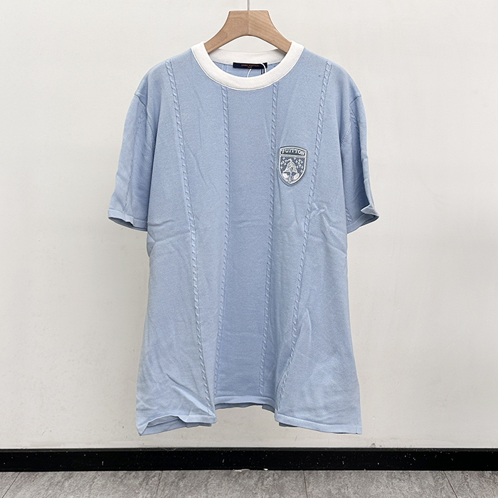 ルイヴィトン メンズ ラウンドネック半袖Tシャツ -  Round- lvc12646x