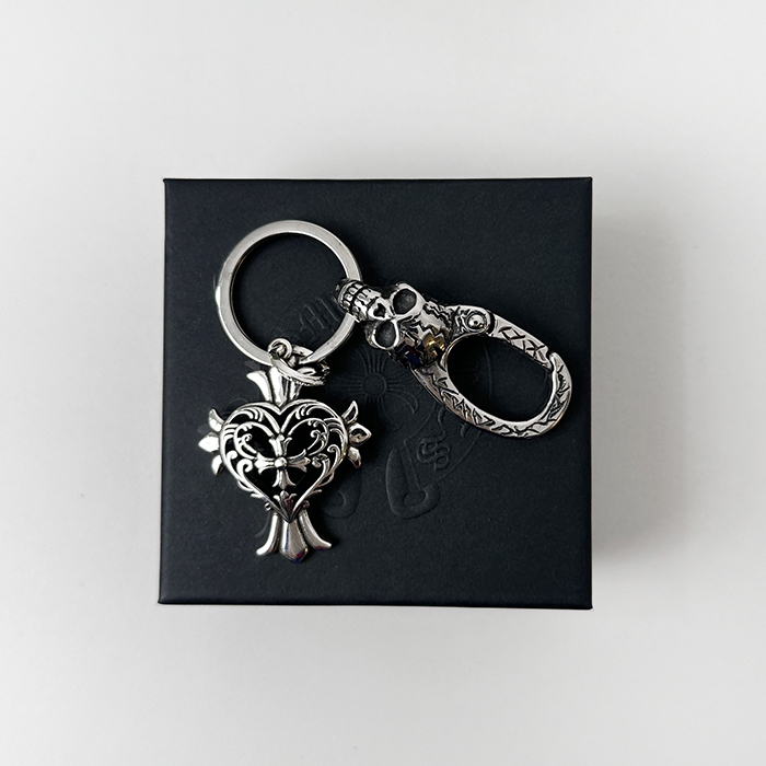 クロムハーツ ユニセックス イニシャル キーリング - Chrome heartKey - acc2873x