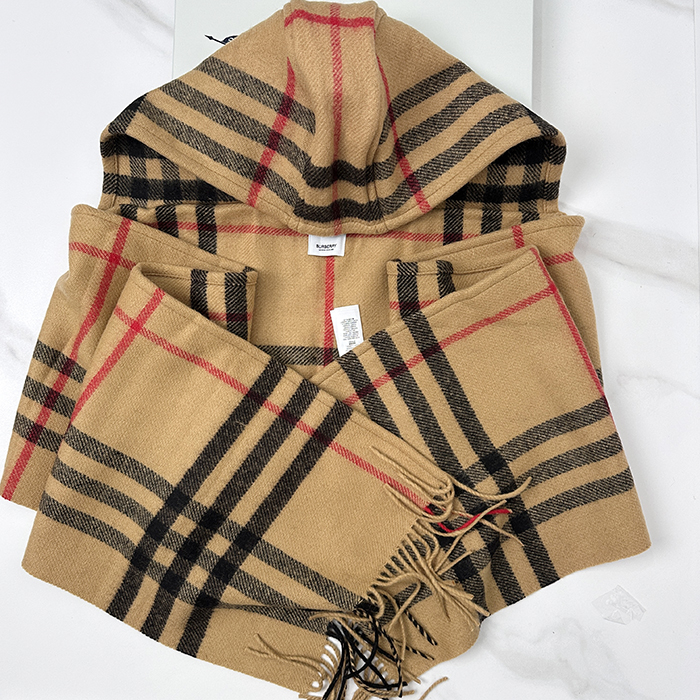 バーバリー ユニセックス チェック フード スカーフ - BurberryChecked Hooded - acc6122x