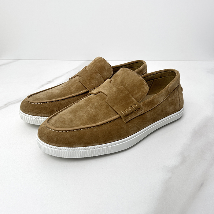  エルメス メンズ ローファー スエード ベージュ - dd915x