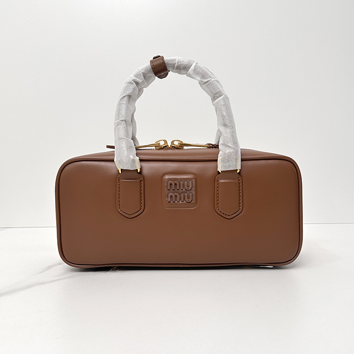 ミュウミュウ レディースタンアルカディ ボウリングバッグ -   Arcadie - mib1988x