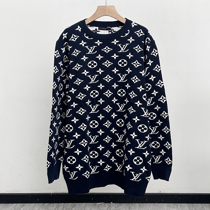 ルイヴィトン メンズ グリーン クルーネック ニット -  Green  - lv1724x