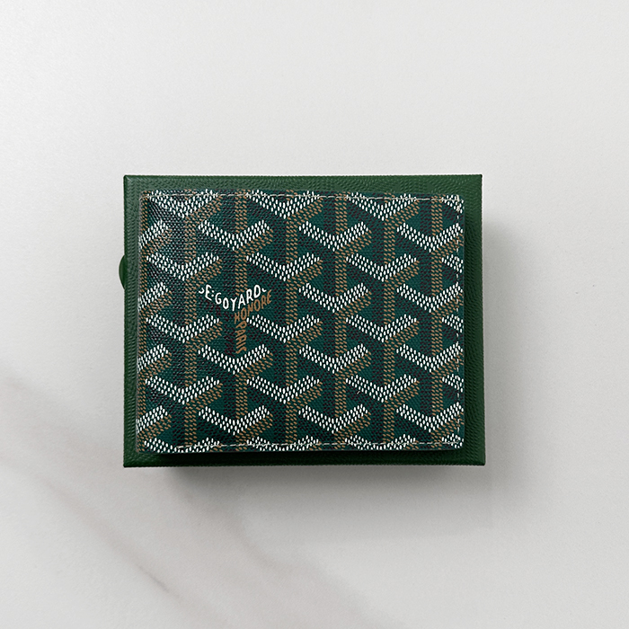 ゴヤール ユニセックス グリーン ビクトワール 二つ折り財布 - Victoire s - gow52x