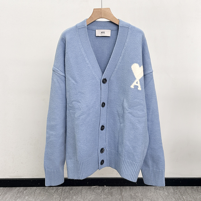 アーミーユニセックス Vネック カーディガン - Ami  - amc9677x