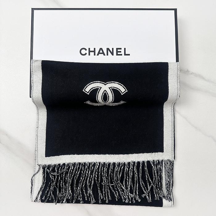 シャネルレディース リバーシブル マフラー -  Basic Muffler - acc2371x