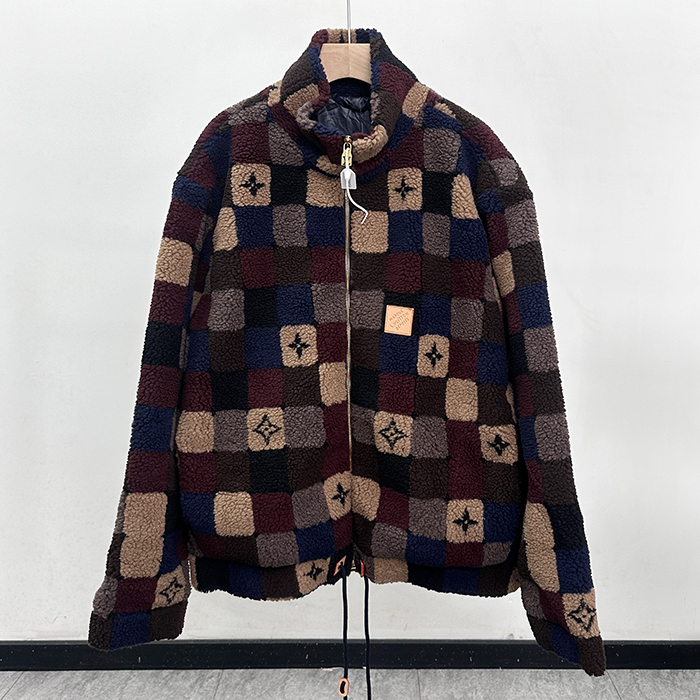 ルイヴィトン メンズ ダミエフリース ブルゾン -  Damier Fleece Blouson - lvc12655x