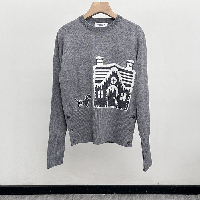 トムブラウン レディース ラウンドネックニット -  Knitwear - thc4948x