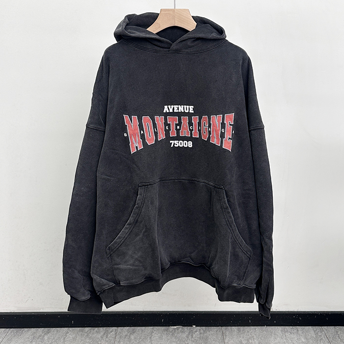バレンシアガ メンズ カジュアル フーディーTシャツ - Hooded - bac12587x