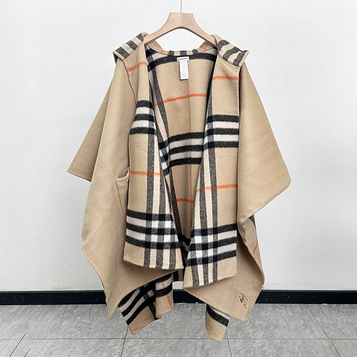 バーバリー レディース リバーシブル チェック ケープ-   Check Cape - acc5991x