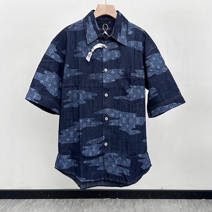 ルイヴィトン メンズ デニム 半袖 シャツ -  Polo Shirts - lvc7947x