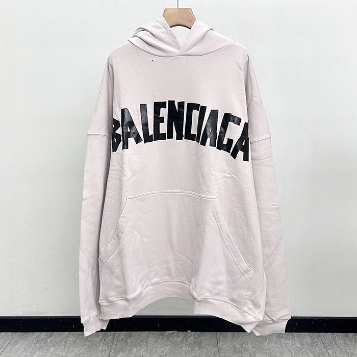 バレンシアガ メンズ オーバーサイズフィット フーディーTシャツ -  Over Size  - bac3655x