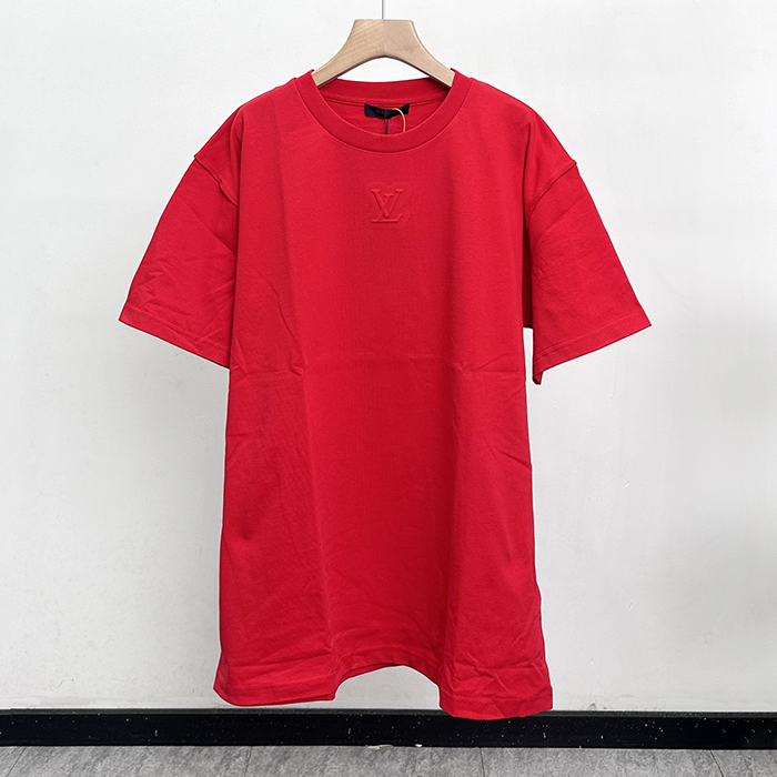 ルイヴィトン メンズ ラウンドネック半袖Tシャツ -  Round- lvc12882x