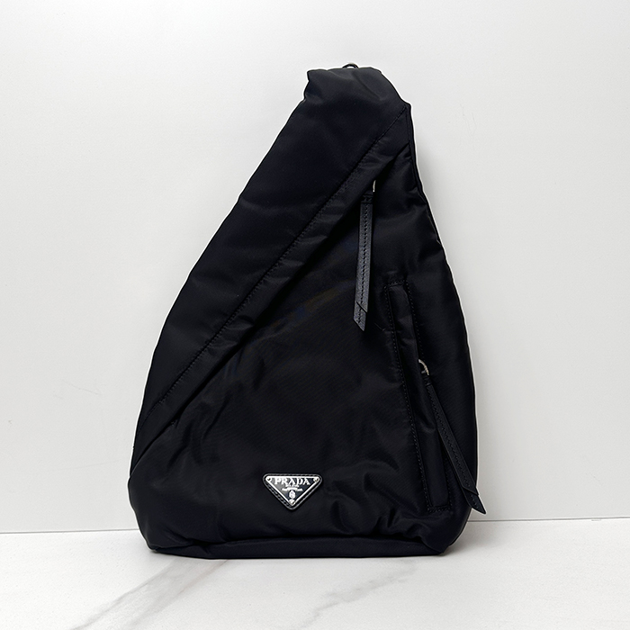  ,28CM - プラダ メンズ ウエストバッグ PRAB0021,28cm,ブラック