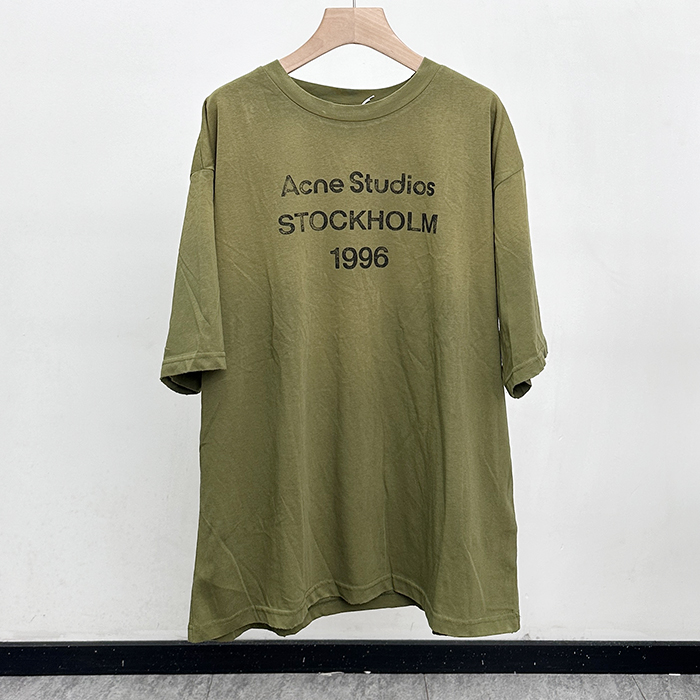 アクネ ユニセックス ラウンドネック半袖Tシャツ - AcneRound- anc12761x