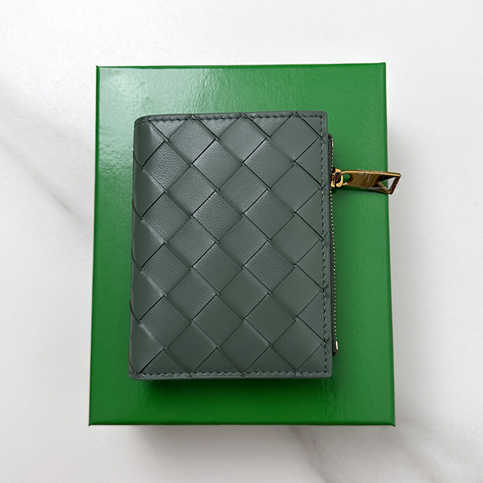 ボッテガヴェネタ ユニセックス カーキ 二つ折り財布 - Bottega VenetaKhaki s - bvw217x