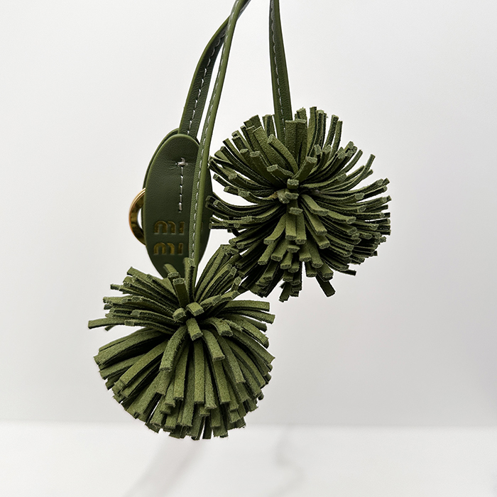 ミュウミュウ ユニセックス トリックレザー キーリング - MiuniuNapa  Trick - acc6426x