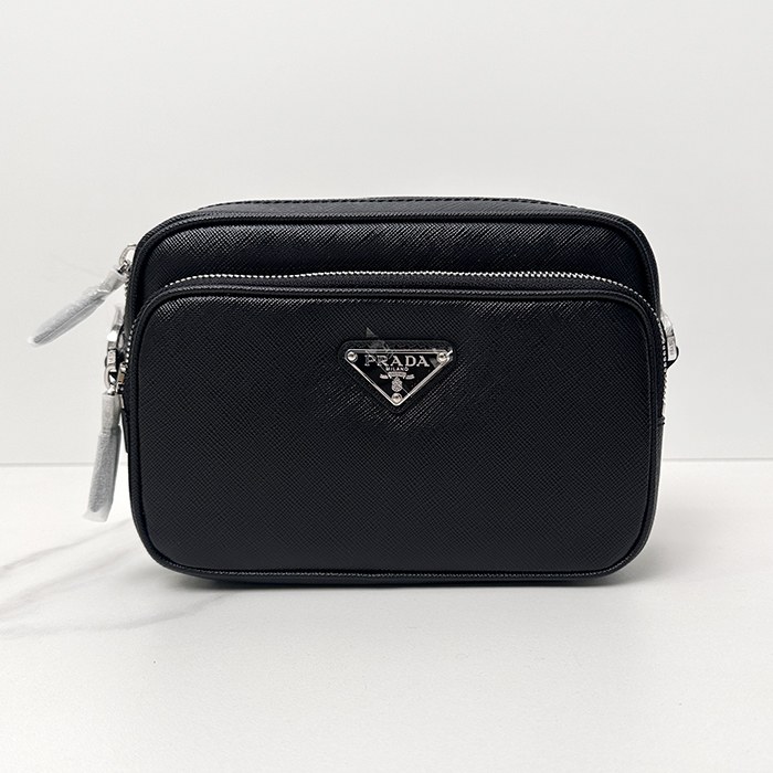 プラダ メンズ ブラック メッセンジャーバッグ 2VH170 -- prb1629x