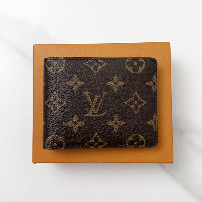 ルイヴィトン メンズ モノグラム 二つ折り財布 - lv881x