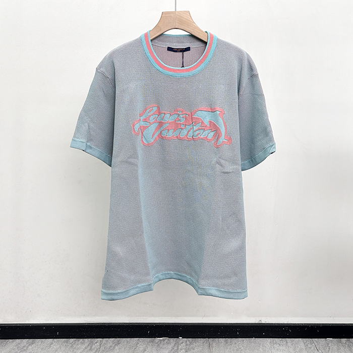 ルイヴィトン メンズ ラウンドネック半袖Tシャツ -  Round- lvc7295x