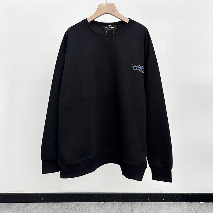 バレンシアガ メンズ ラウンドネック長袖Tシャツ -  Round- bac5551x