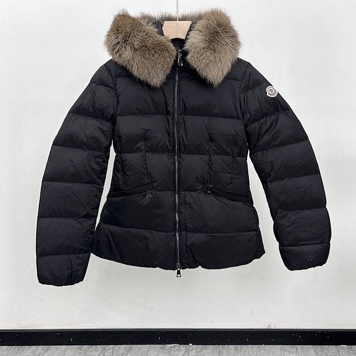 モンクレール レディース ボエド フード シアリングトリミングショート ダウン ジャケット -  Boed Hooded Shearling Trimmed Short Down  - moc9019x