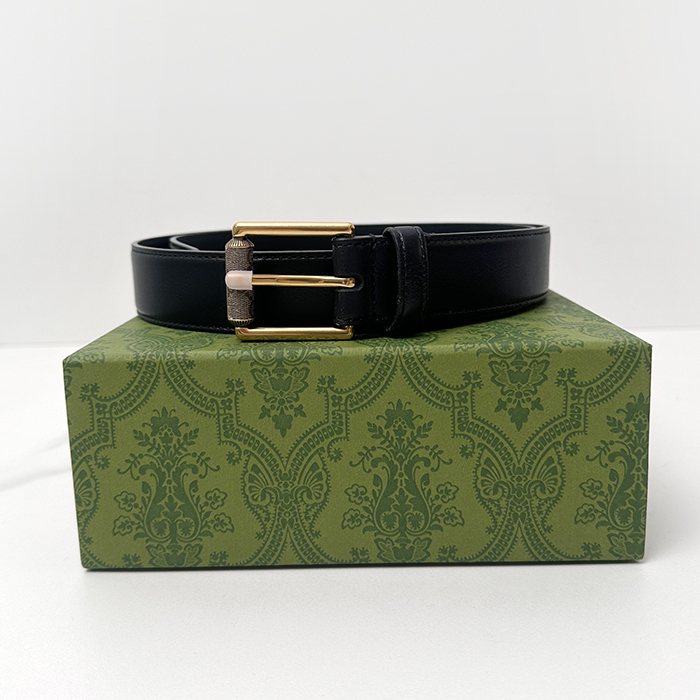 グッチ メンズ モダン ブラック ベルト -Belts - gu703x