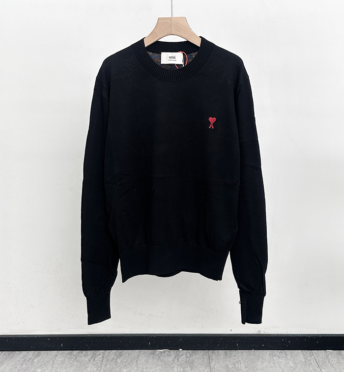 アーミーユニセックス ラウンドネックニット - AmiKnitwear - amc8122x