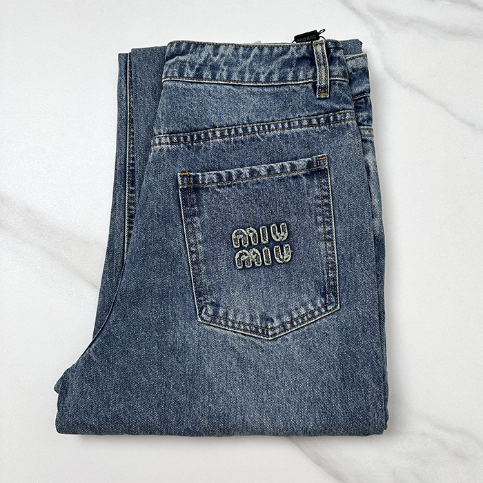 ミュウミュウ レディース ヴィンテージ ジーンズ -mic12445x