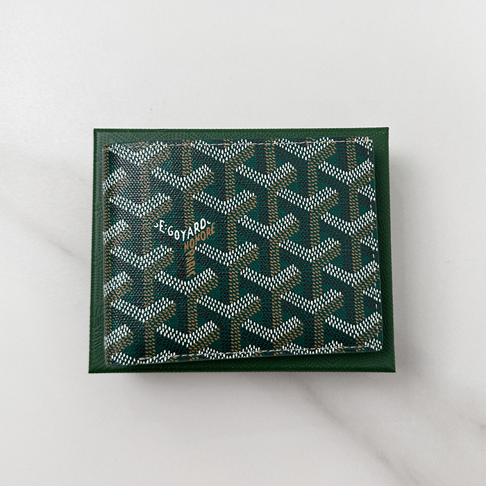 ゴヤール ユニセックス グリーン ビクトワール 二つ折り財布 - Victoire s - gow52x