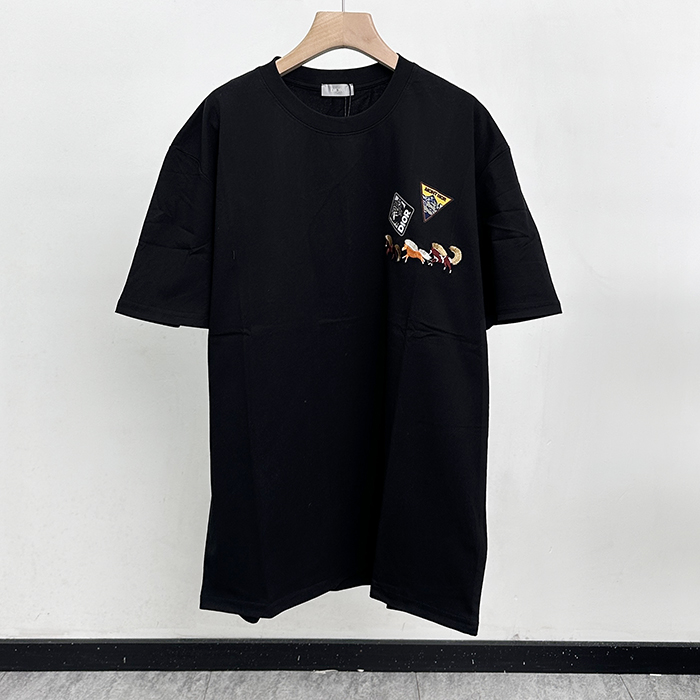 ディオール メンズ ラウンドネック半袖Tシャツ -  Round- dic12934x
