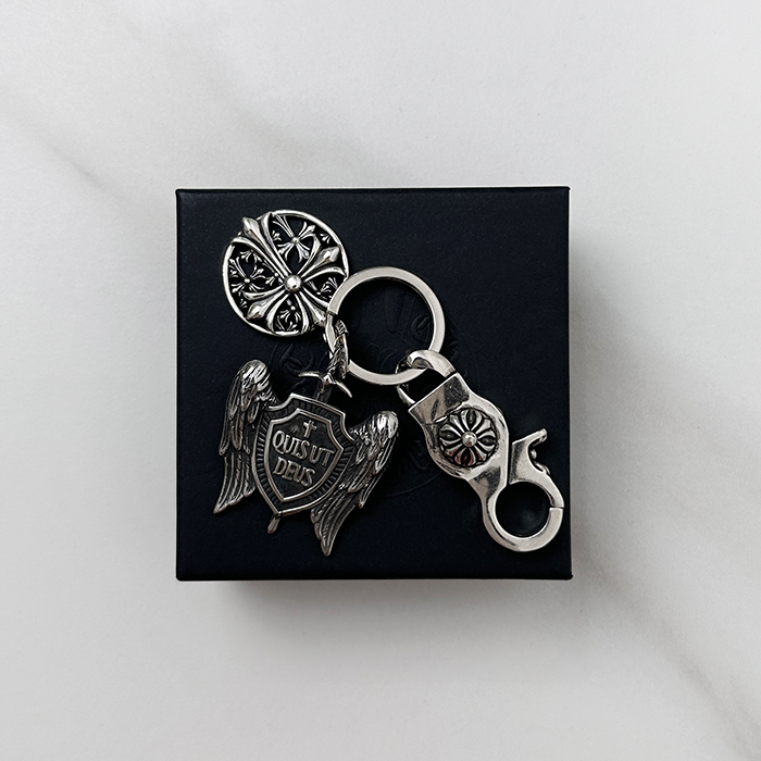 クロムハーツ ユニセックス イニシャル キーリング - Chrome heartKey - acc4289x