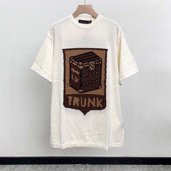 ルイヴィトン メンズ ラウンドネック半袖Tシャツ -  Round- lvc13012x