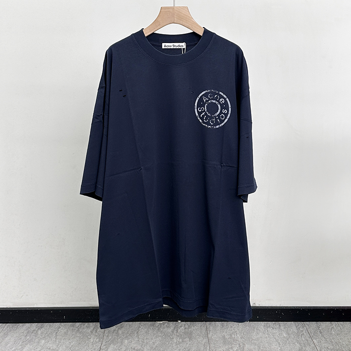 アクネ メンズ レイヤード LOGO 半袖Tシャツ - Acne Layered Logo- anc12825x