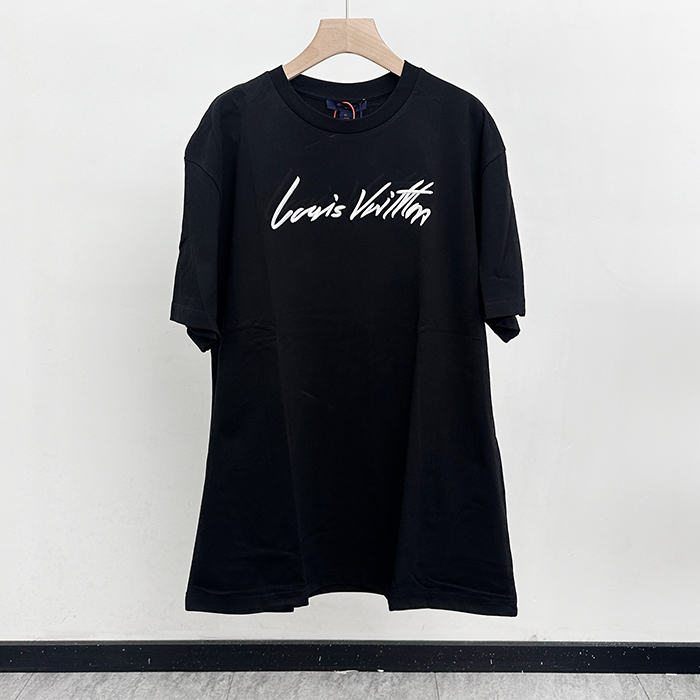 ルイヴィトン メンズ ラウンドネック半袖Tシャツ -  Round- lvc13014x