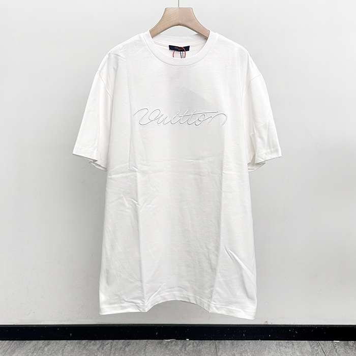 ルイヴィトン メンズ ラウンドネック半袖Tシャツ -  Round- lvc13013x