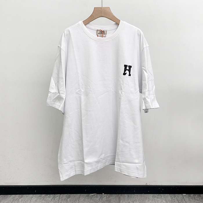 エルメス メンズ ラウンドネック半袖Tシャツ -  Round- hec13115x
