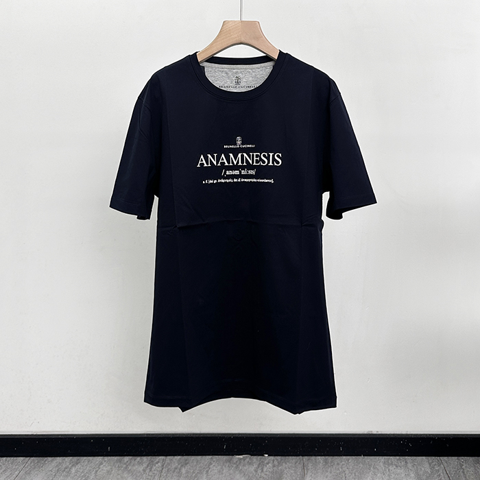 ブルネロクチネリ メンズ ラウンドネックTシャツ -  Cucinelli Round- brc13259x