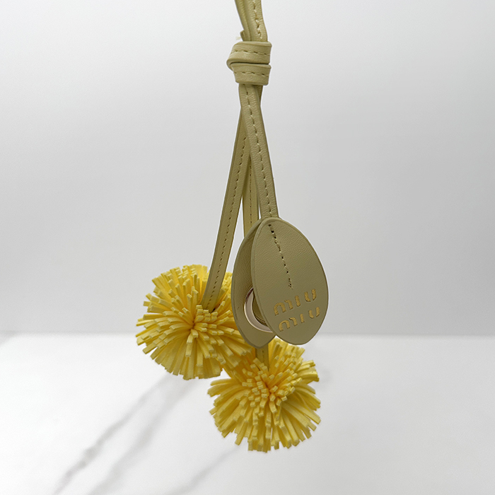 ミュウミュウ ユニセックス トリックレザー キーリング - MiuniuNapa  Trick - acc6426x