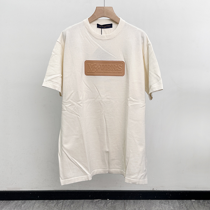 ルイヴィトン メンズ ラウンドネック半袖Tシャツ -  Round- lvc13121x