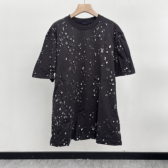 ルイヴィトン メンズ ラウンドネック半袖Tシャツ -  Round- lvc13246x