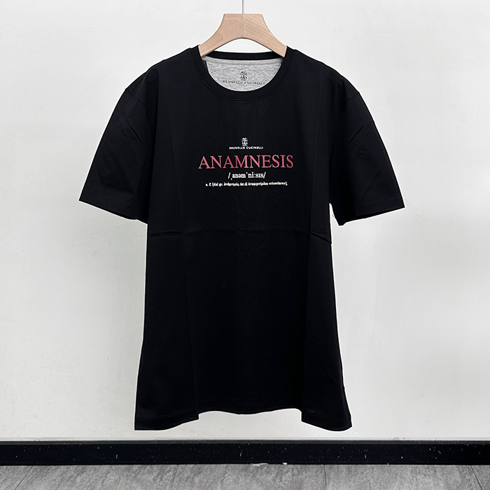 ブルネロクチネリ メンズ ラウンドネックTシャツ -  Cucinelli Round- brc13259x