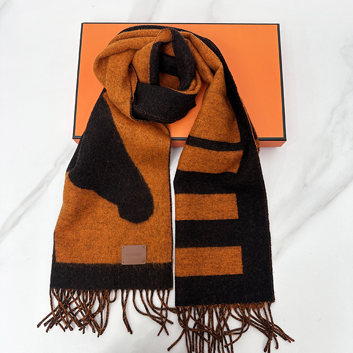 エルメス ユニセックス クラシック マフラー - Muffler - acc6107x