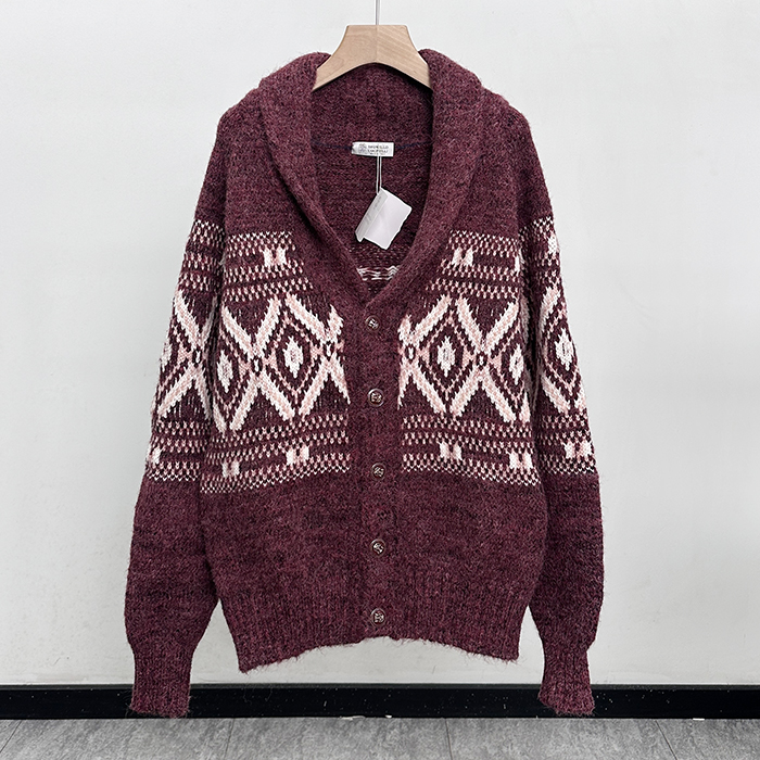 ブルネロクチネリ メンズ Vネック カーディガン -  Cucinelli   - brc12618x