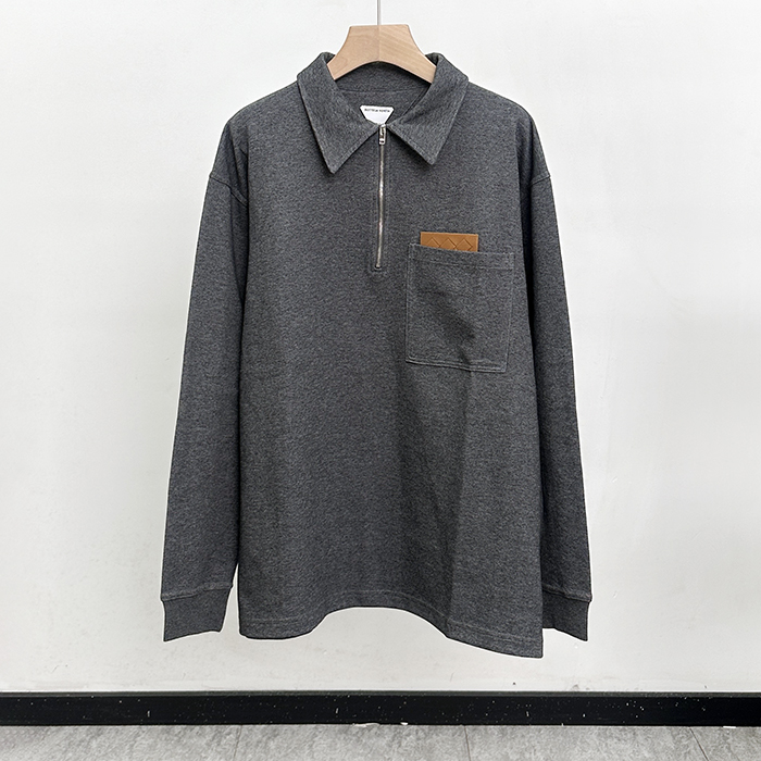 ボッテガヴェネタ メンズ ポロ 長袖Tシャツ - Polo- bvc8089x