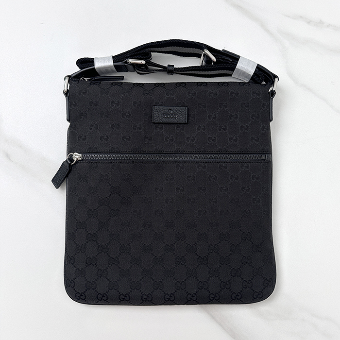 グッチ メンズ GG ファブリック ジッパー メッセンジャーバッグ -GG  Zipper  - gub8948x